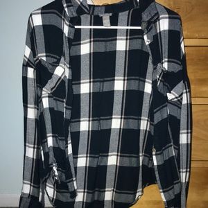 Plaid button up long sleeve